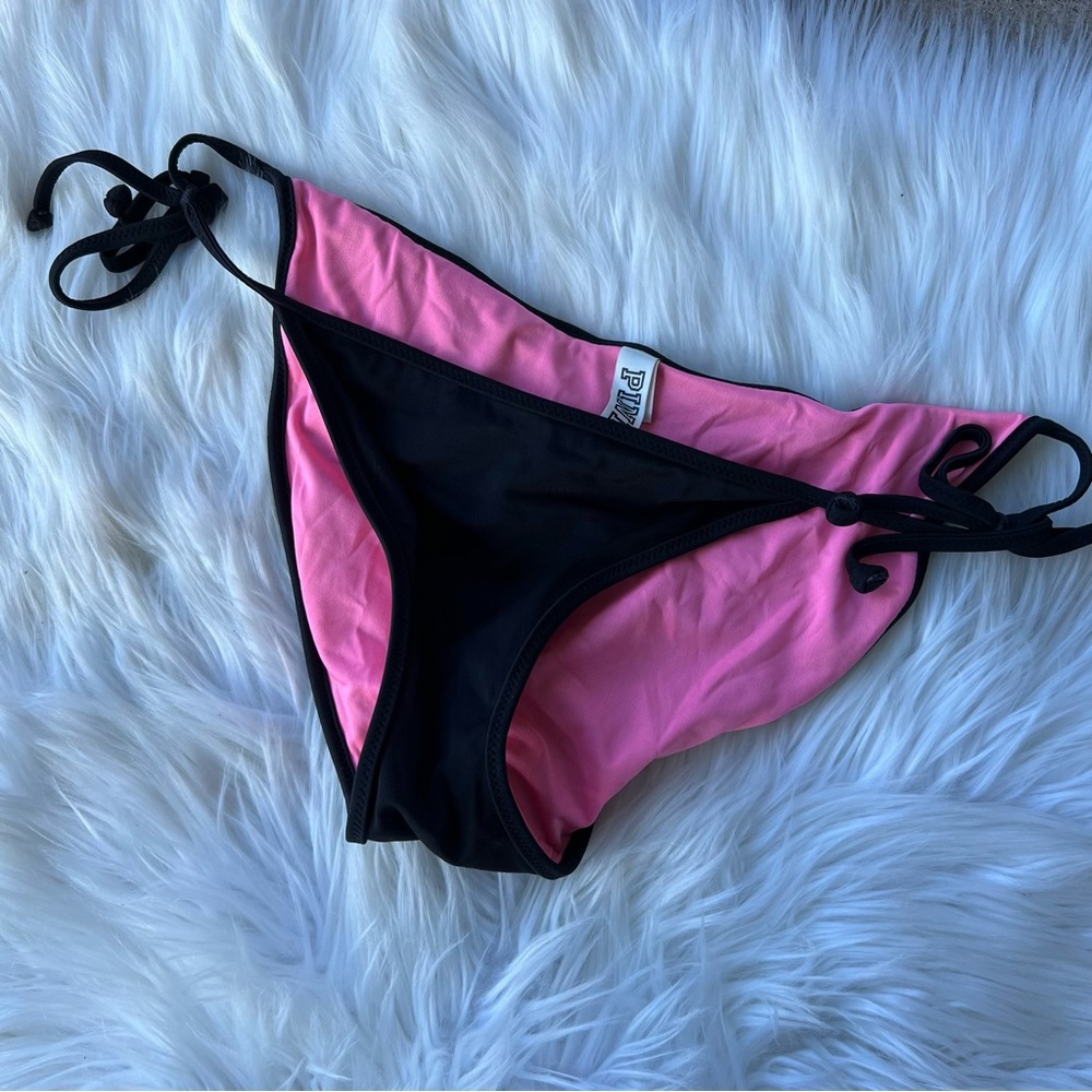 Victoria’s Secret Black Side Side Bikini Cheeky Bottoms